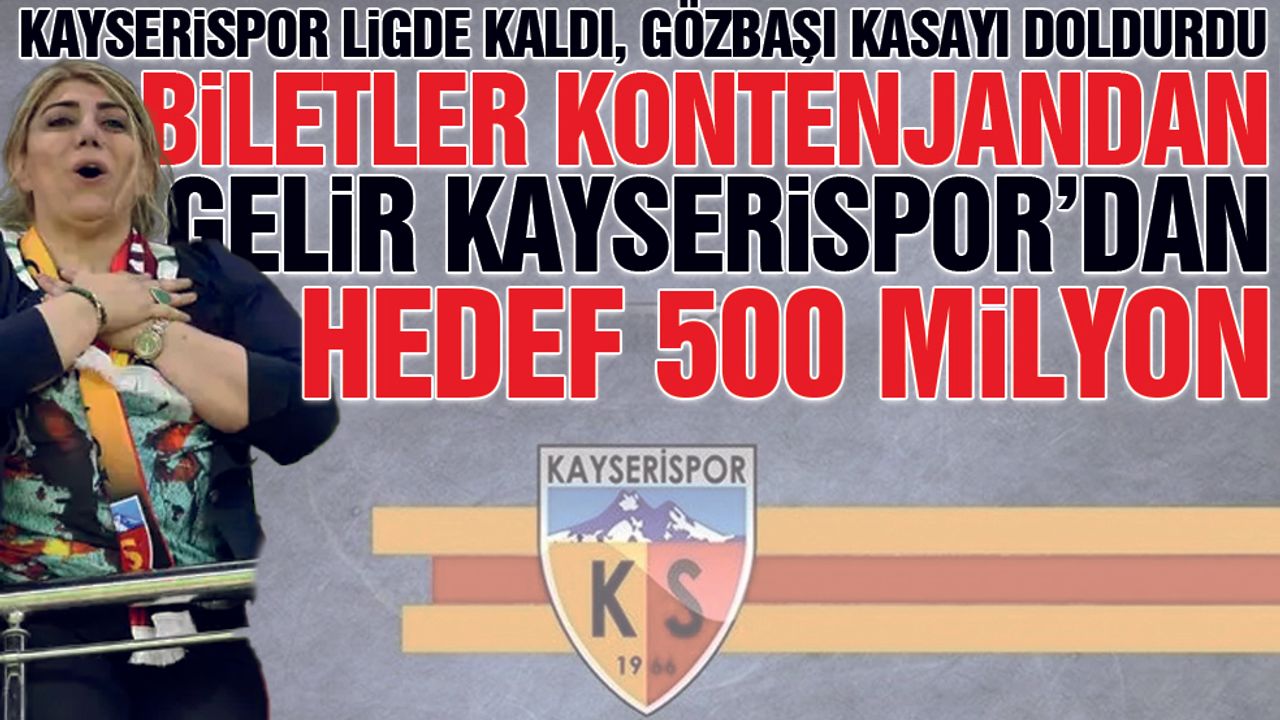 Berna Gözbaşı'nın Biletler Kontenjandan Gelir Kayserispor'dan
