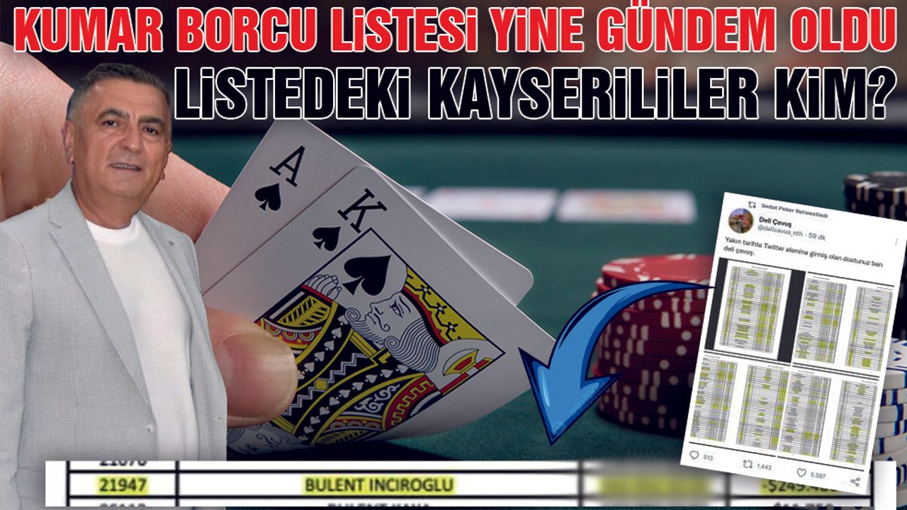 Kumarbazlar Listesi Yeniden Gündem Oldu - Bülent İnciroğlu Yeniden Gündeme Geldi