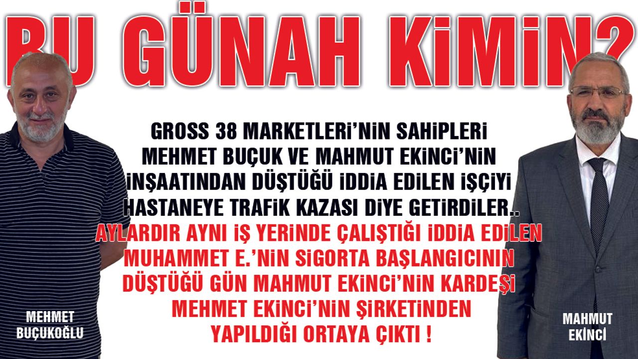 İnşaattan Düşen İşçiye, Trafik Kazası Süsü Vermeye Çalıştılar