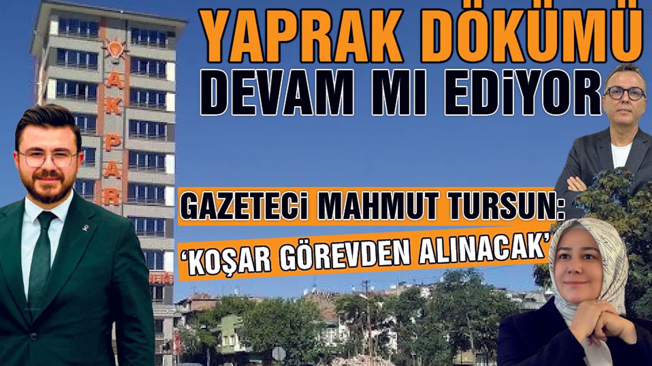 AK Parti Kayseri'de Yaprak Dökümü Mü? Gazeteci Mahmut Tursun'dan Şok İddia