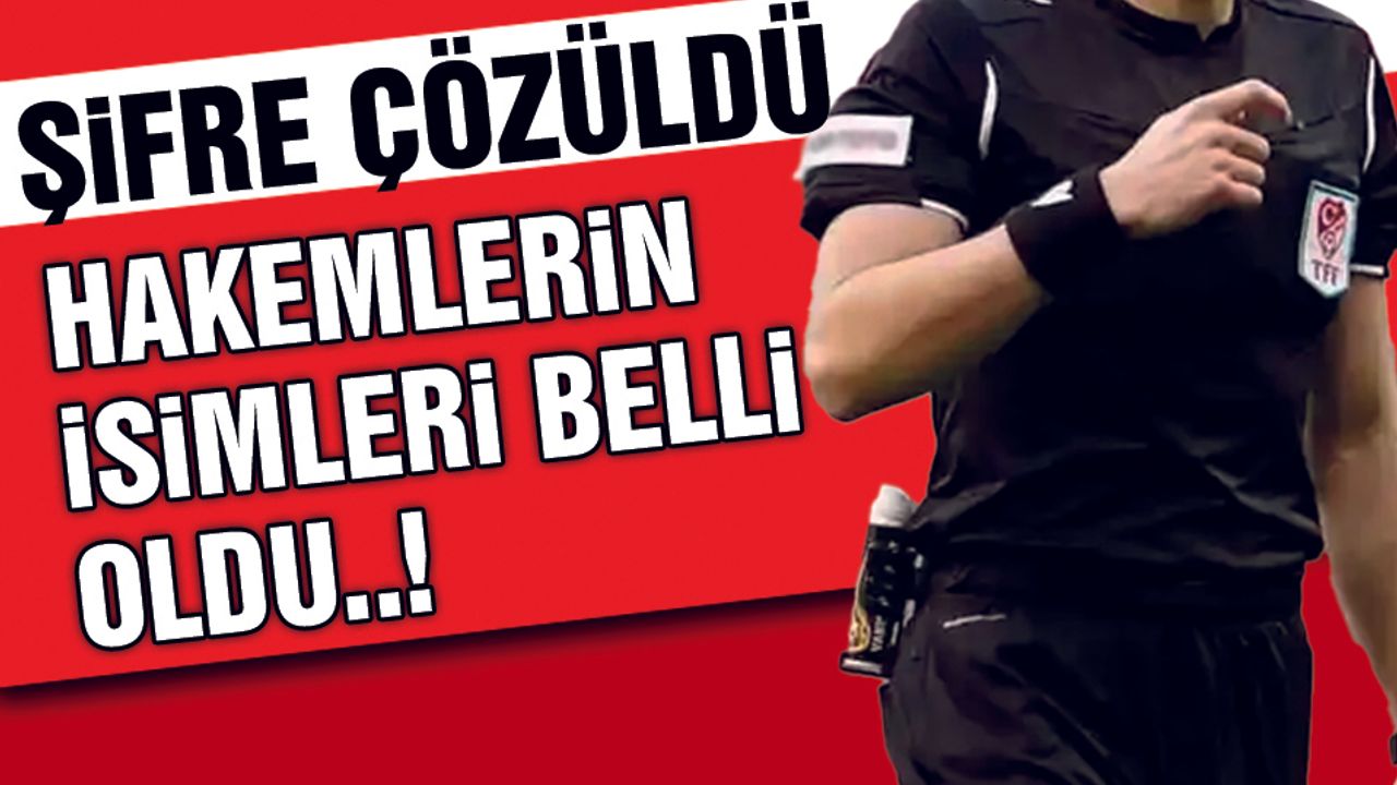 Kayseri'yi Karıştıran Şifre Çözüldü. Hakemler Belli Oldu!