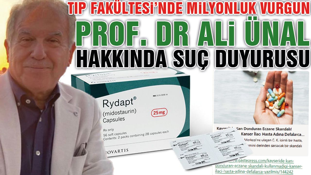 Milyonluk İlaç Vurgununda Prof. Dr Ali Ünal İmzası
