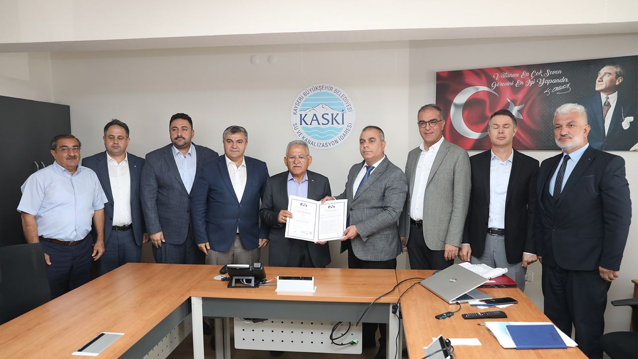 KASKİ’ye Enerji Yönetim Sistemi Sertifikası