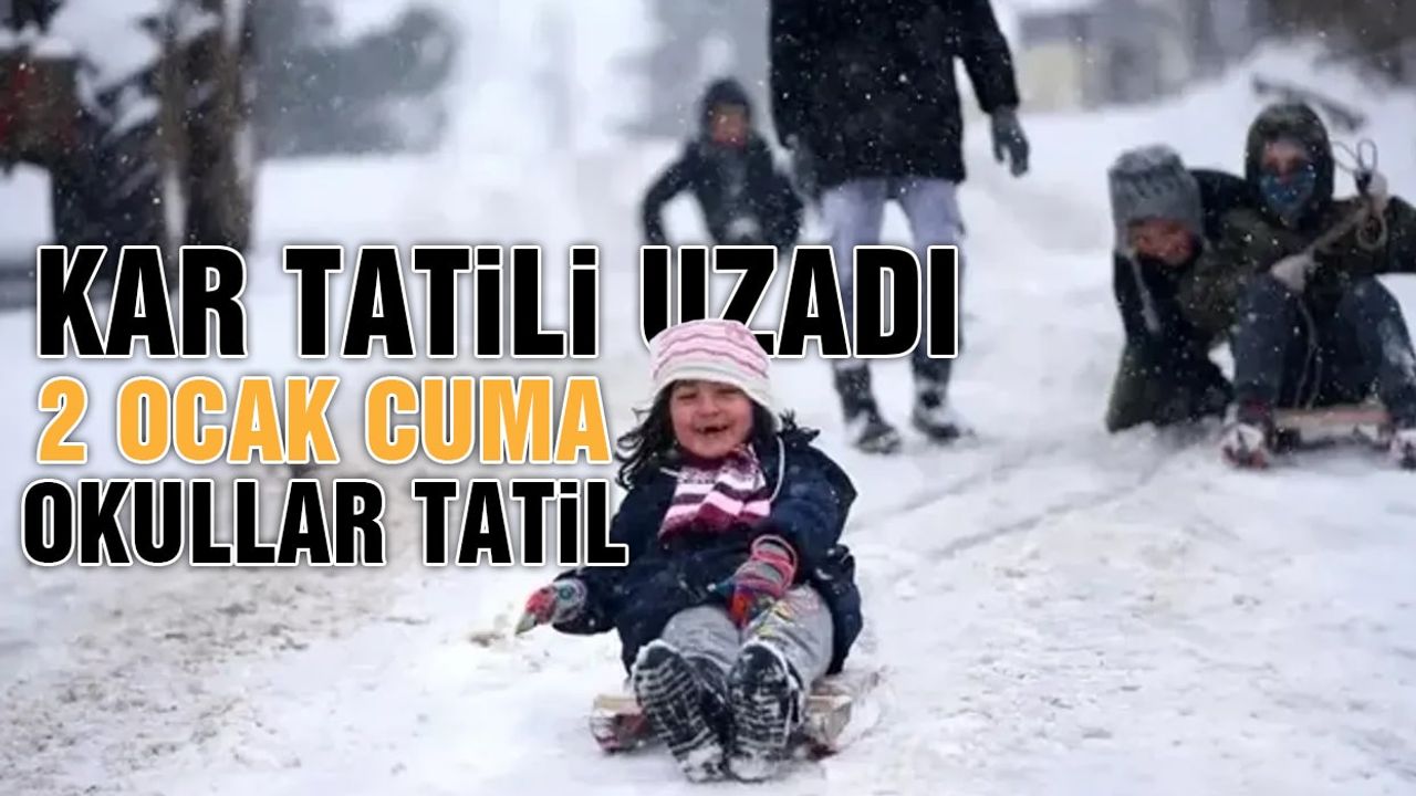 Kayseri'de Kar Tatili Uzadı (2 Ocak Cuma Tatil Edildi)