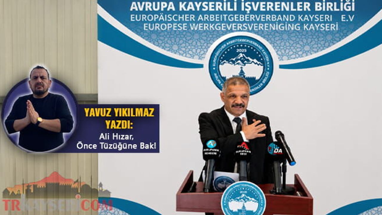 Ali Hızar, Önce Tüzüğünüze Bak!