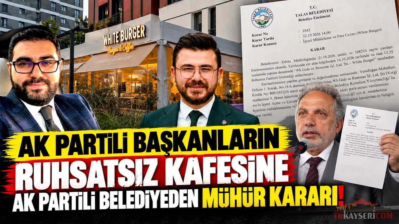 AK Partili Başkanların Ruhsatsız Kafesini Talas Belediyesi Mühürlüyor!