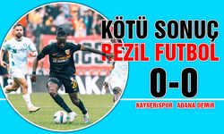 Kayserispor'da Kötü Sonuç, Rezil Futbol 0-0