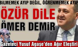 Gazeteci Yusuf Agaşe'den Çok Konuşulacak Bir Yazı