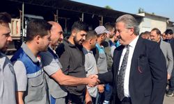 Palancıoğlu, Mesai Öncesi Personeliyle Bayramlaştı