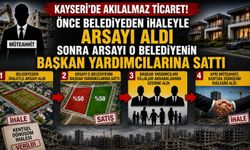 Kayseri'de Akıl Almaz Ticaret - İhaleden Aldığı Arsayı, İhaleyi Düzenleyen Başkan Yardımcılarına Sattı