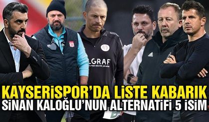 Kayserispor'da Sinan Kaloğlu Defteri Kapanıyor. İşte Hoca Adayları !
