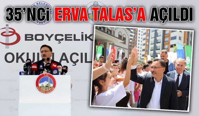 Talas Boyçelik ERVA Spor Okulu Açıldı