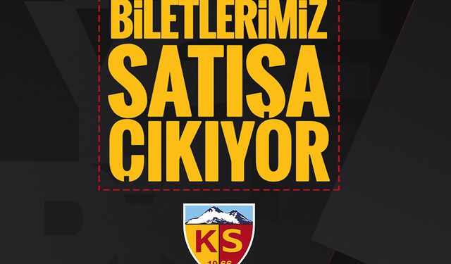 Kayserispor-Eyüp maçı biletleri yarın satışa çıkıyor