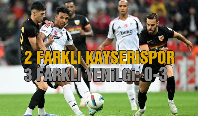 Kayserispor Evinde Beşiktaş'a Boyun Eğdi 0-3