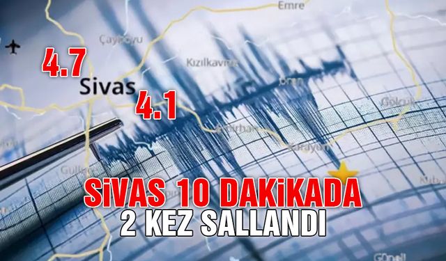 Sivas'ta Art Arda Depremler | Kayseri Yine Sallandı