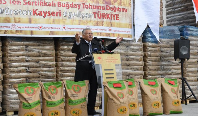 Büyükkılıç’tan Çiftçilere Tohum Desteği