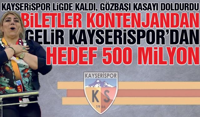 Berna Gözbaşı'nın Biletler Kontenjandan Gelir Kayserispor'dan