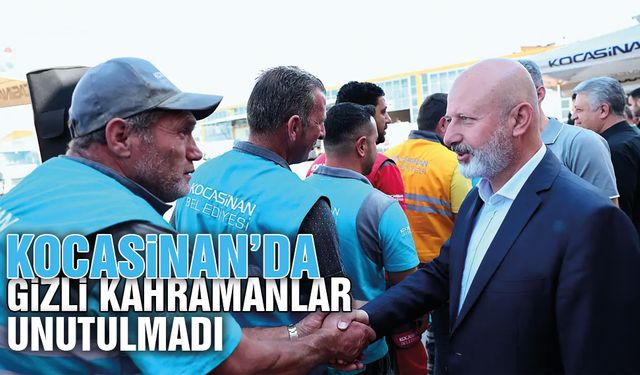 Kocasinan'da Başkan Çolakbayrakdar, bayramda emekçileriyle bayramlaştı