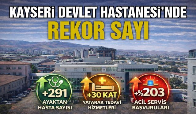 Kayseri Devlet Hastanesi'nden Rekor