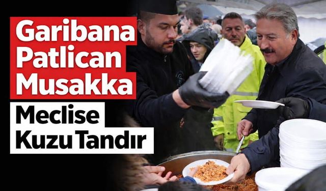 Melikgazi'de Garibana Musakka, Meclise Kuzu Tandırlı İftar