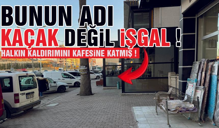 Kocasinan İlçesi'nde Halkın Kaldırımı Kafe Olmuş !