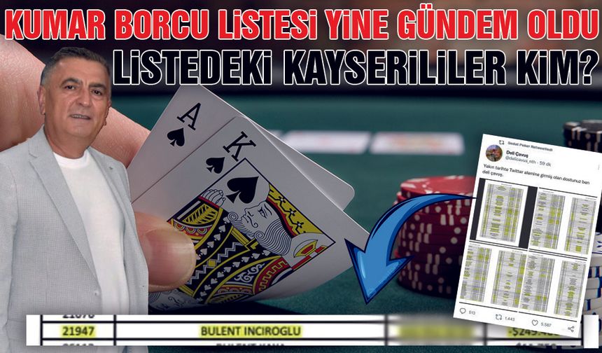 Kumarbazlar Listesi Yeniden Gündem Oldu - Bülent İnciroğlu Yeniden Gündeme Geldi