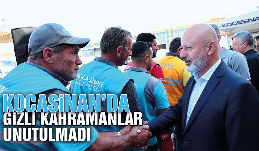 Kocasinan'da Başkan Çolakbayrakdar, bayramda emekçileriyle bayramlaştı
