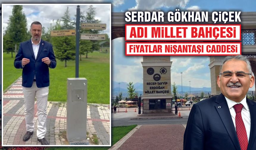 Serdar Gökhan Çiçek, Millet Bahçesi'nin Pahalılığını Eleştirdi