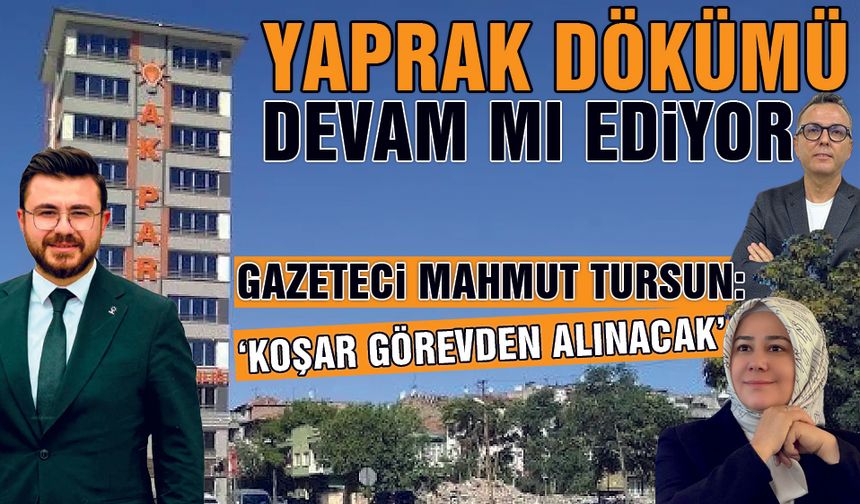 AK Parti Kayseri'de Yaprak Dökümü Mü? Gazeteci Mahmut Tursun'dan Şok İddia