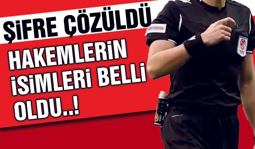 Kayseri'yi Karıştıran Şifre Çözüldü. Hakemler Belli Oldu!