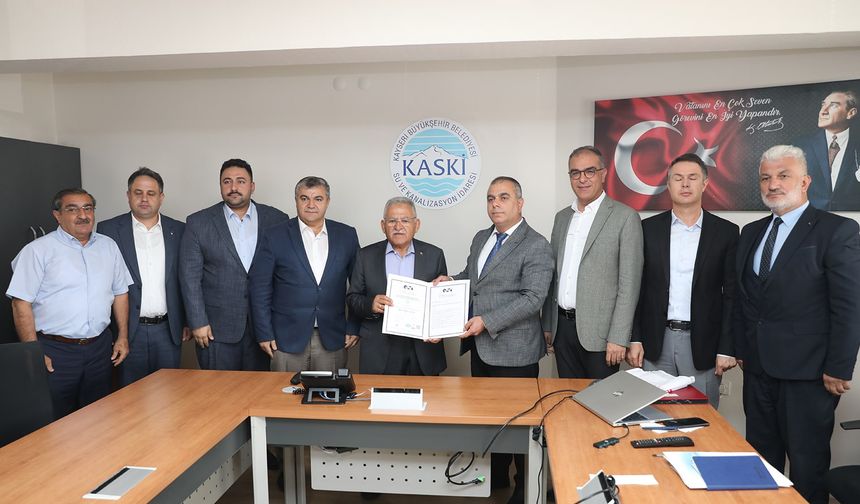 KASKİ’ye Enerji Yönetim Sistemi Sertifikası