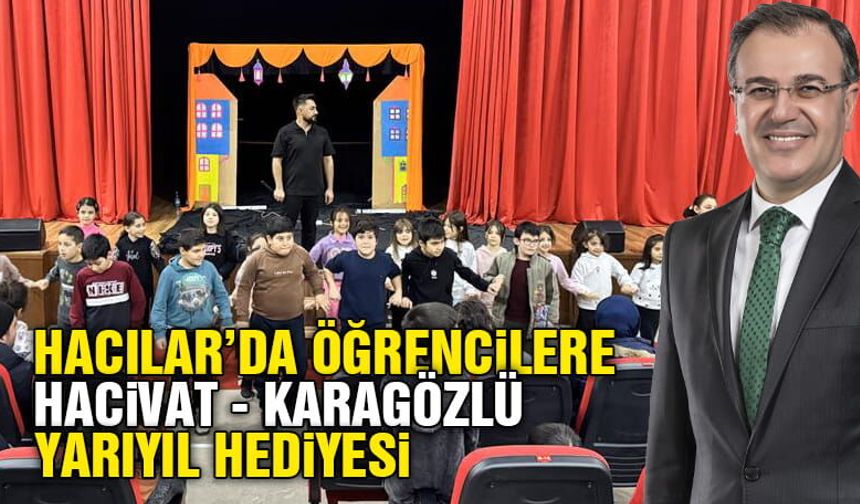 Hacılar’da çocuklara Hacivat ile Karagöz gösterisi