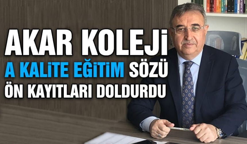 Kayseri'nin En Popüler Okulu Akar Koleji'nde Ön Kayıtlar Doldu