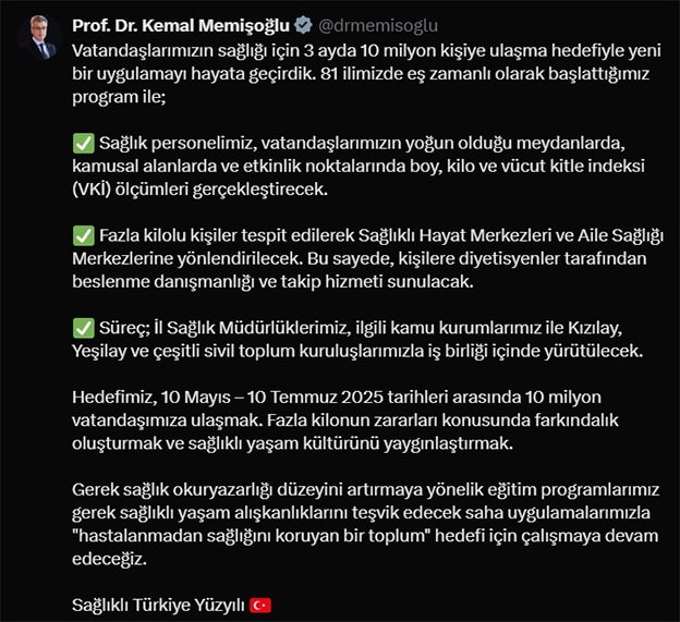 Bakan Memişoğlu X Açıklama