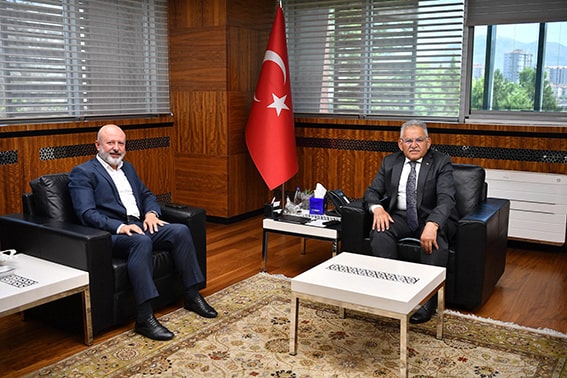 Büyükşehir Belediye Başkanı Memduh Büyükkılıç Kocasinan Belediye Başkanı Ahmet Çolakbayrakdar