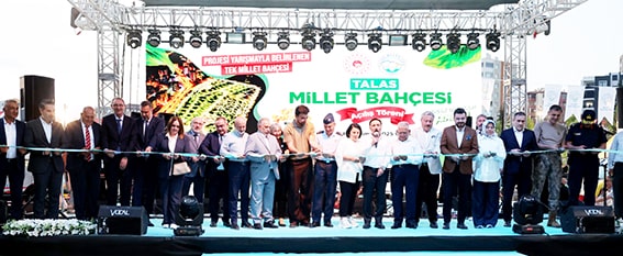 Talas Millet Bahçesi Açılışı