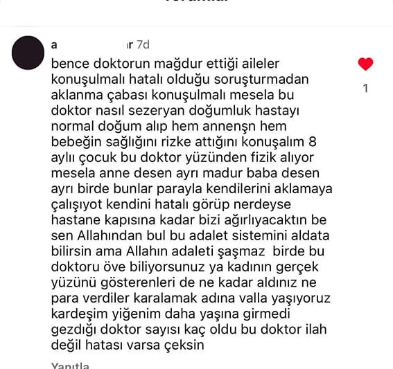 Özlem Katırcı Suçlama