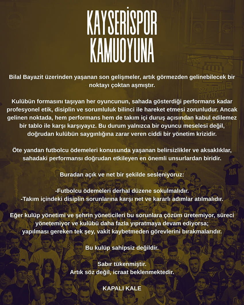 Kapalı Kale Açıklama