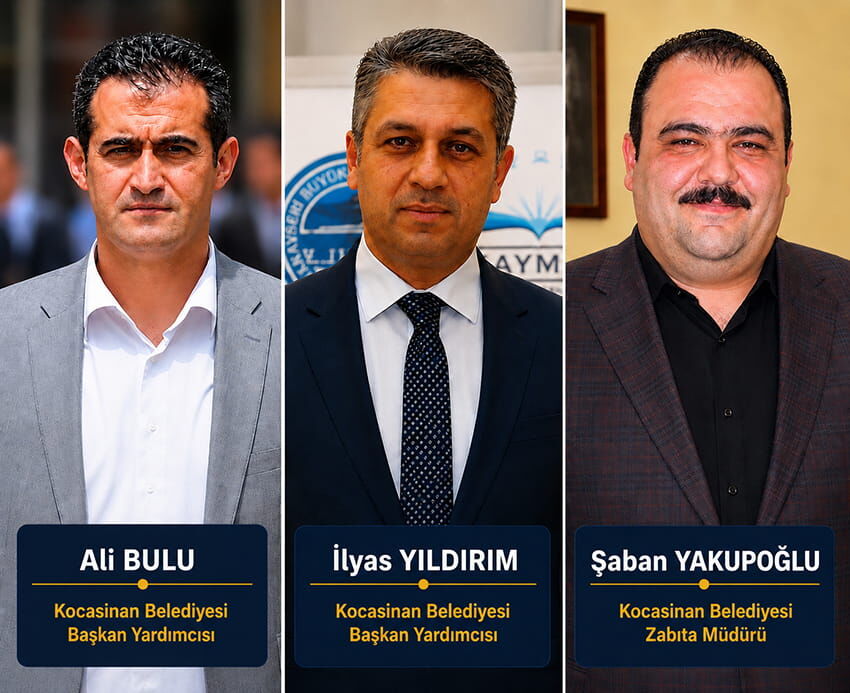Ali Bulu, Ilyas Yıldırım, Şaban Yakupoğlu Kocasinan Belediyesi